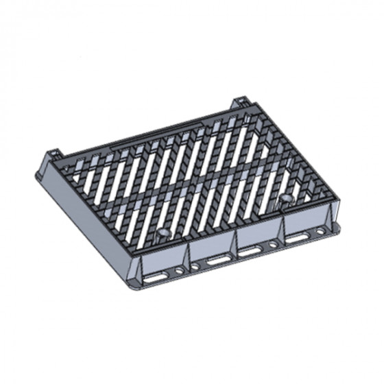 Cast iron sewage grate D400 overall size 680X974