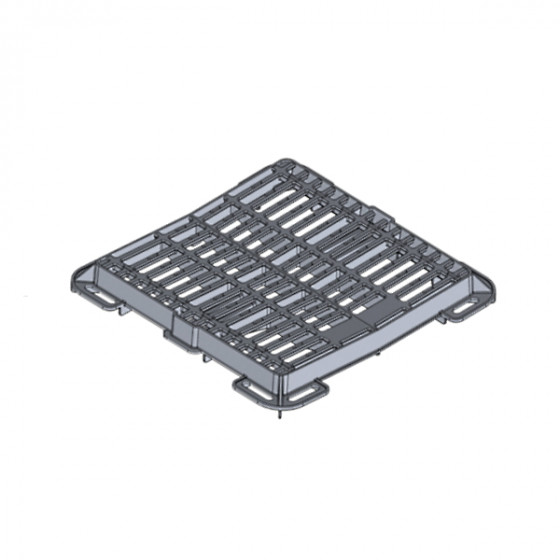 Cast iron sewage grate D400 overall size 842X842