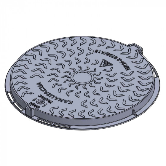 Manhole cover B125 Ø600