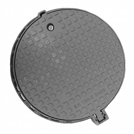 Manhole cover D400 Ф600 H95 with locking system