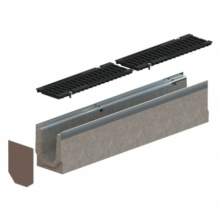 End Cap PB PRO for drain LN100 H170-230 /galvanized steel/