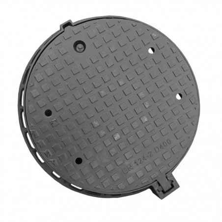 Manhole cover Ø600 D400 /P/ H95 with holes