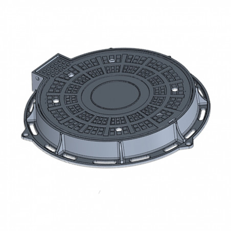 Manhole cover D400 overall size Ø820