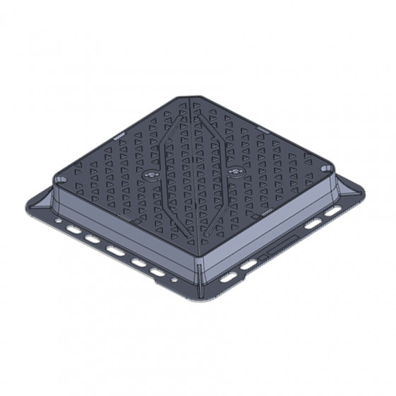 Manhole cover D400 overall size 750x760