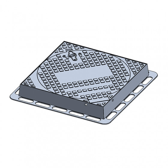 Manhole cover D400 overall size 800x800/Ø660