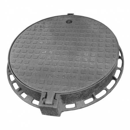 Manhole cover D400 Ф600 H95 with locking system