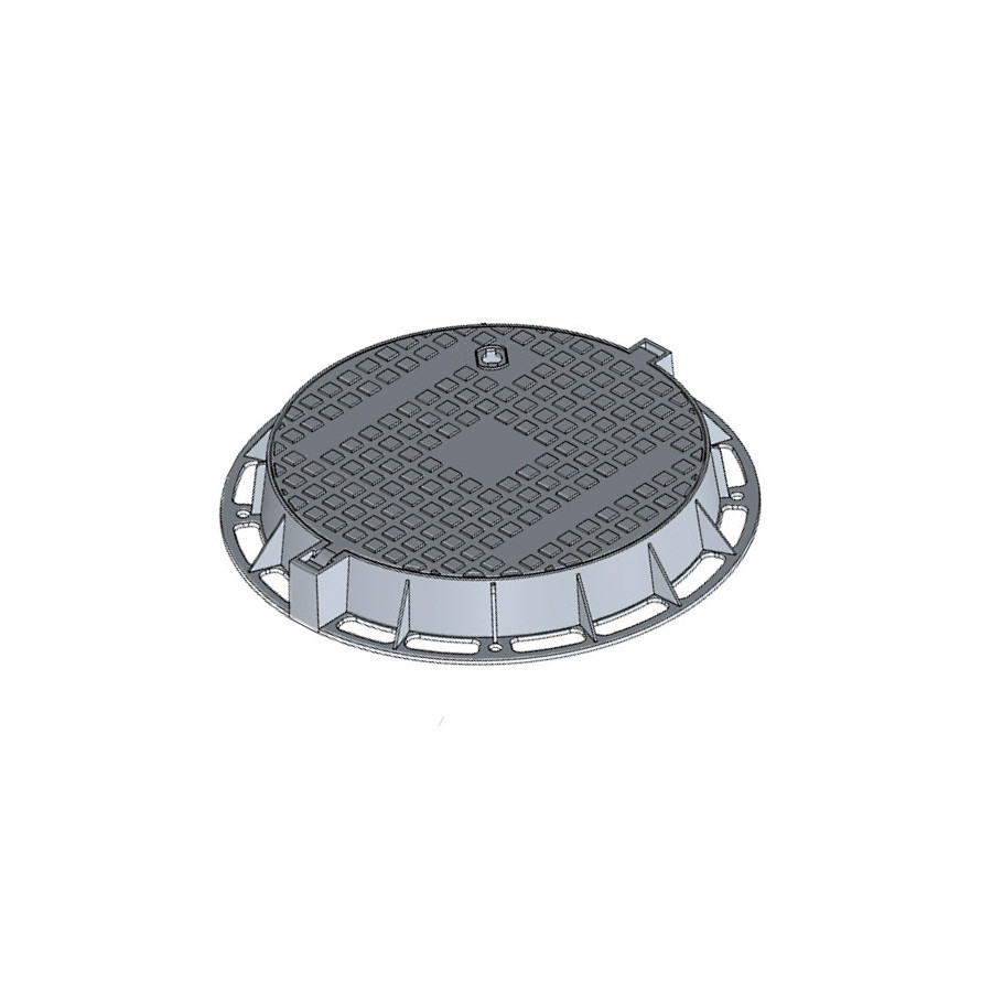 Manhole cover D400 overall size Ø785