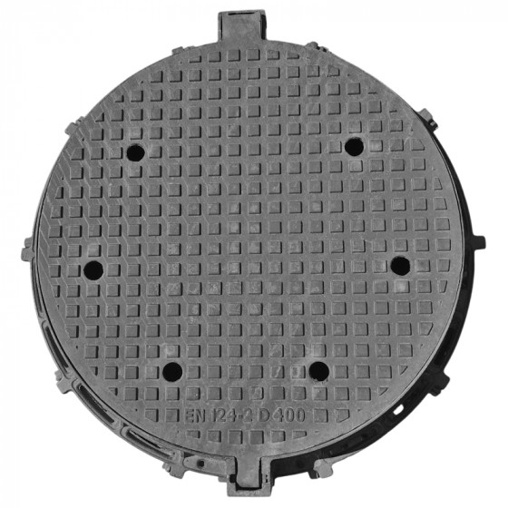 Manhole cover Ø800 D400 /М/ with holes H100