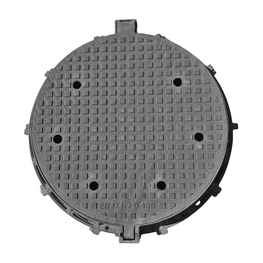Manhole cover Ø800 D400 /М/ with holes H100