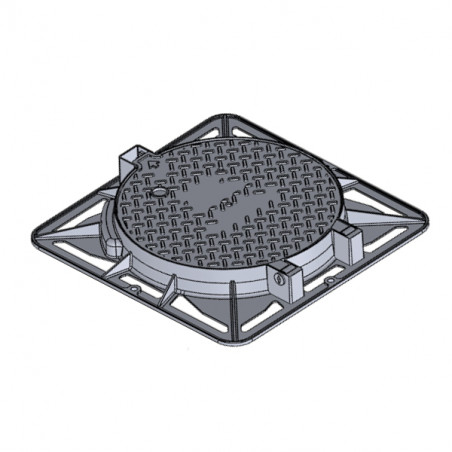 Manhole cover D400 overall size 850x850