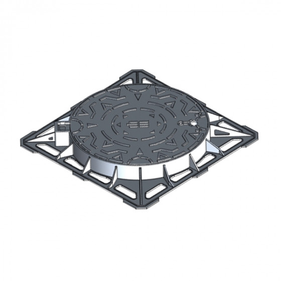 Manhole cover D400 overall size 800x800